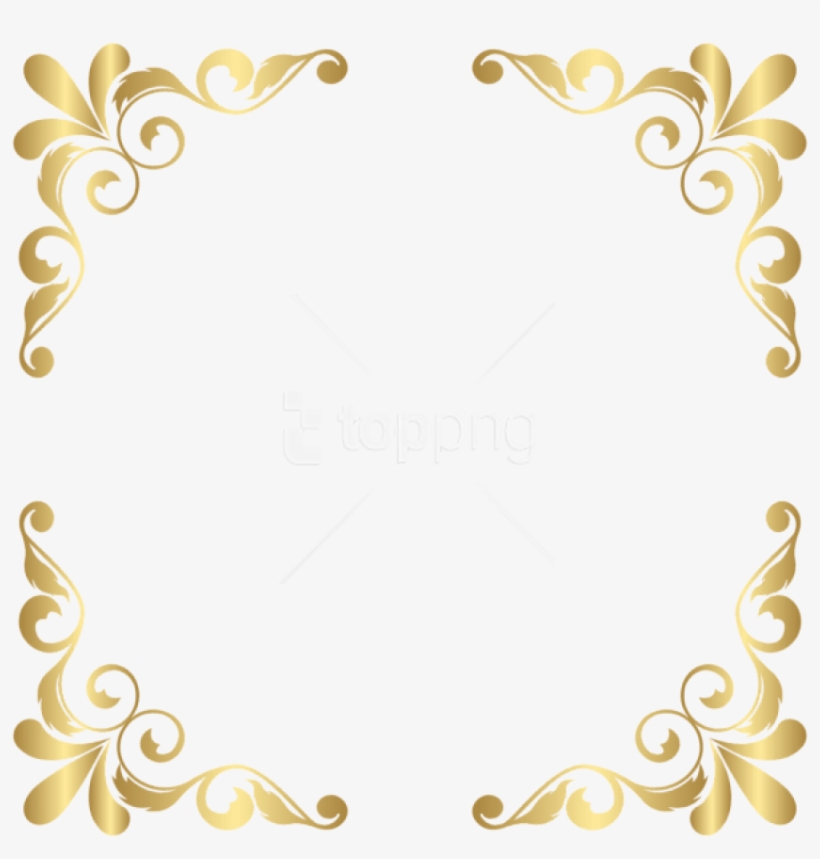 Free Png Download Gold Corners Transparent Clipart - Circle, transparent png #9538863