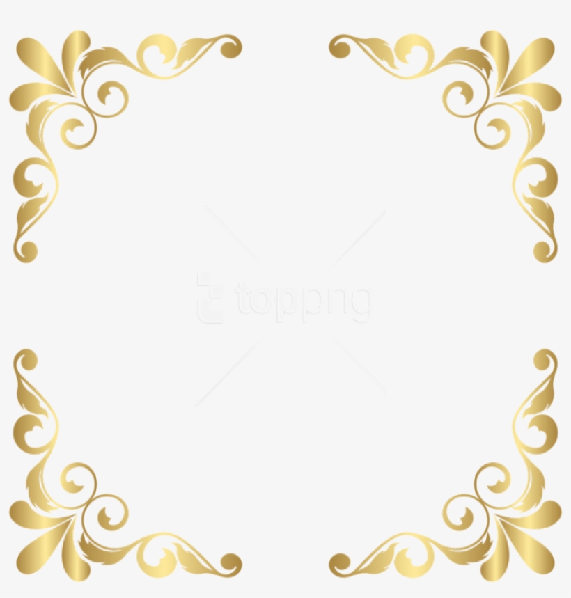 Free Png Download Gold Corners Transparent Clipart - Circle, transparent png #9538863