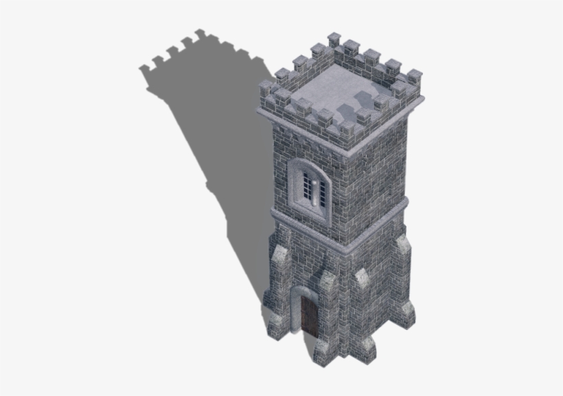Castle Tower C Blu - Castle Tower Png, transparent png #9539031
