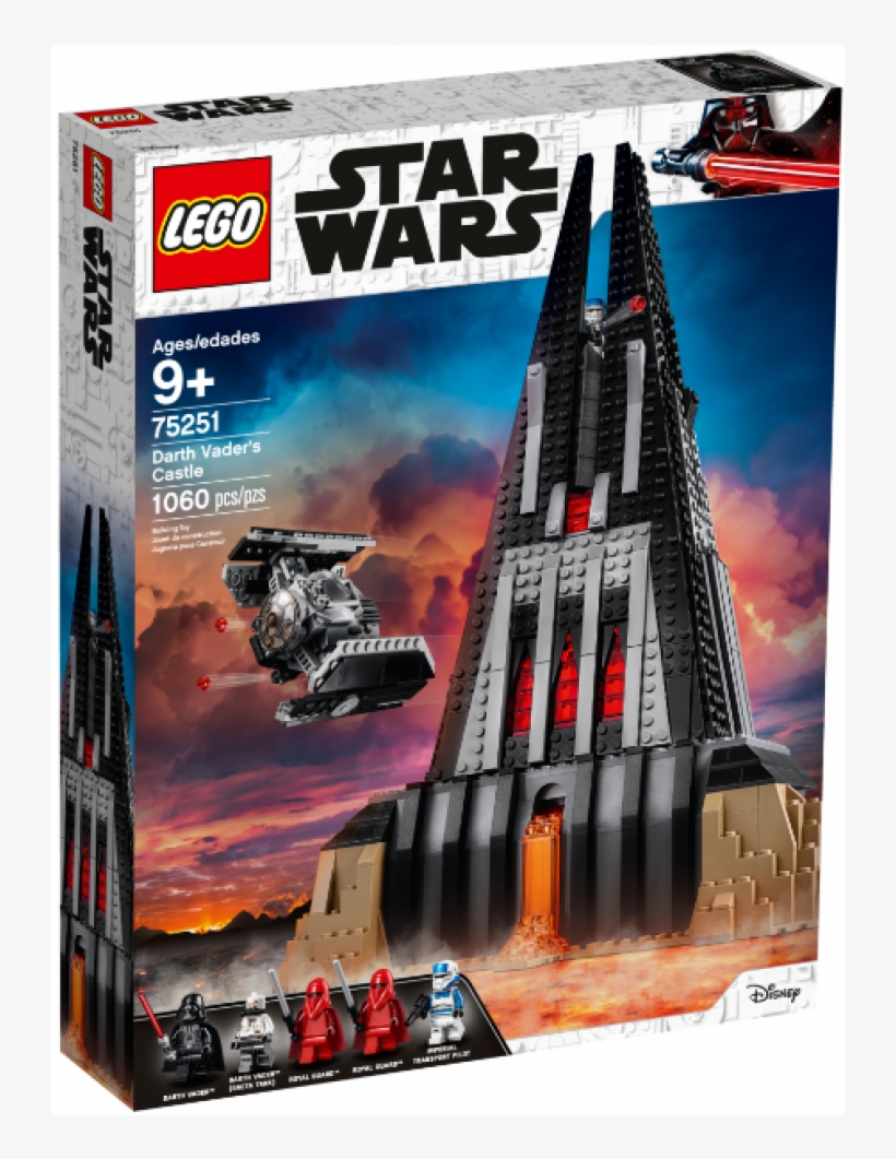 75251 1 - Lego Star Wars Darth Vader Castle, transparent png #9539369