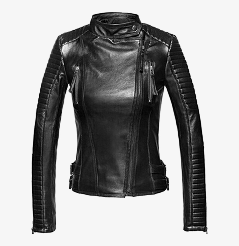 0 - Ladies Leather Bike Jackets, transparent png #9539380