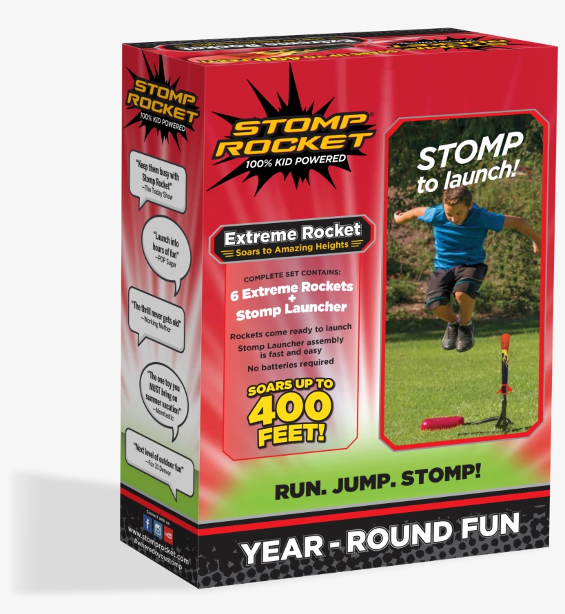 Stomp Rocket Extreme Rocket, 6 Rockets - Soccer, transparent png #9540293