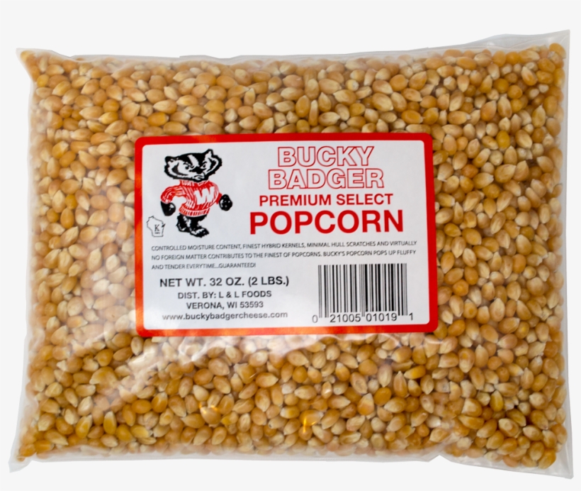 Bucky Badger Gourmet Yellow Popcorn Kernels - Coriander, transparent png #9540695