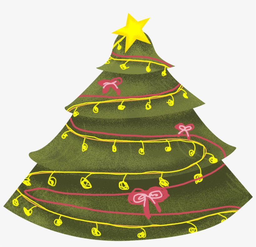 Elemento Fresco Del Árbol De Navidad - Christmas Tree, transparent png #9540898