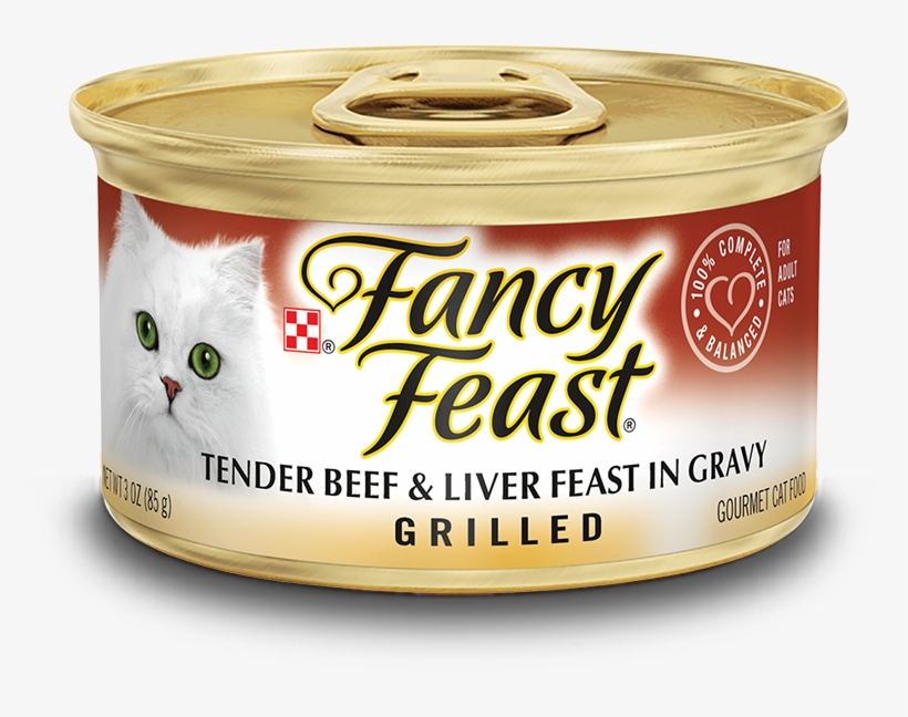Grilled Tender Beef & Liver Feast In Gravy - Fancy Feast Chicken In Gravy, transparent png #9541110