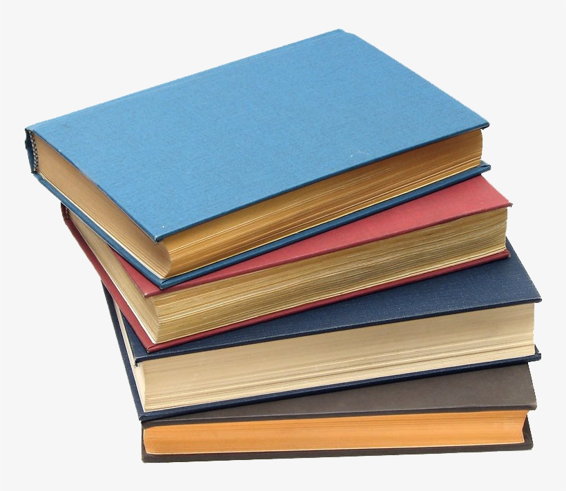 Library Book Table - Stack Of Books, transparent png #9541183