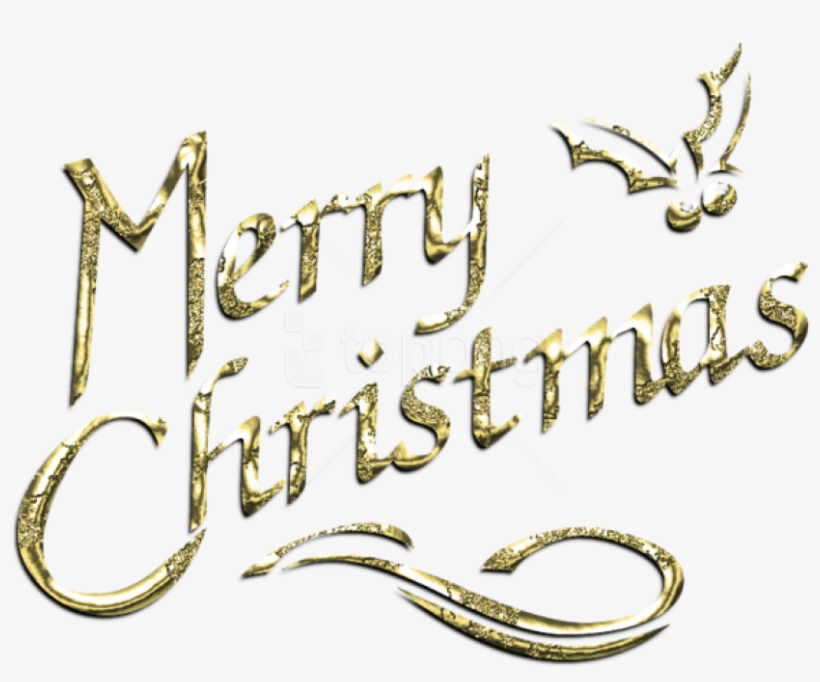 Free Png Merry Christmas Decorative Text Label Png - Merry Christmas Transparent Background Png, transparent png #9541321