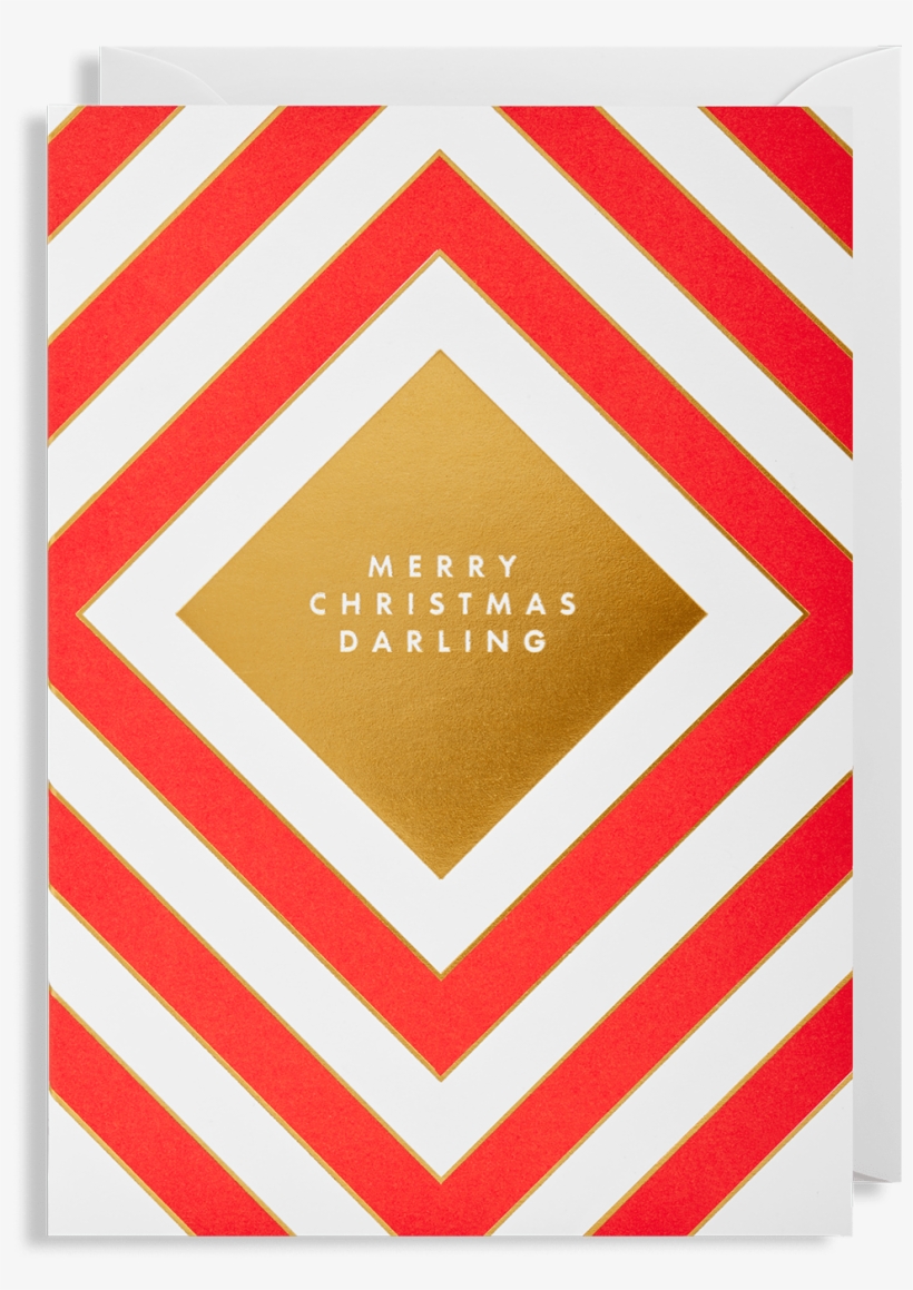 Merry Christmas Darling Christmas Card - Set Carolina Herrera Ch L Eau, transparent png #9541401