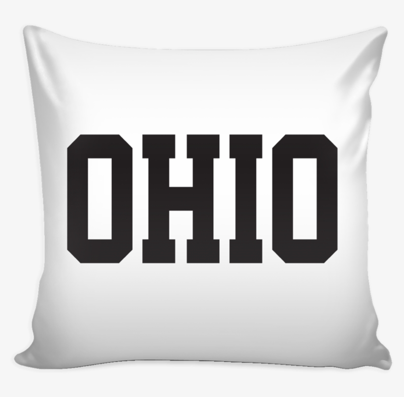 Ohio Jersey Font Black Pillow Cover - Cushion, transparent png #9543146