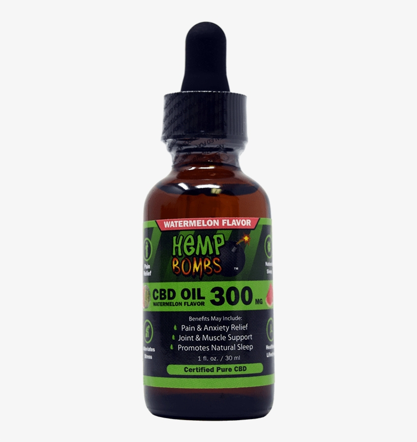 Hemp Bombs Cbd Oil Watermelon Flavor Tincture Product - Hemp Bombs Cbd Oil 1000mg, transparent png #9544510