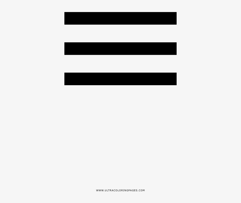 Hamburger Menu Coloring Page - Poster, transparent png #9545722