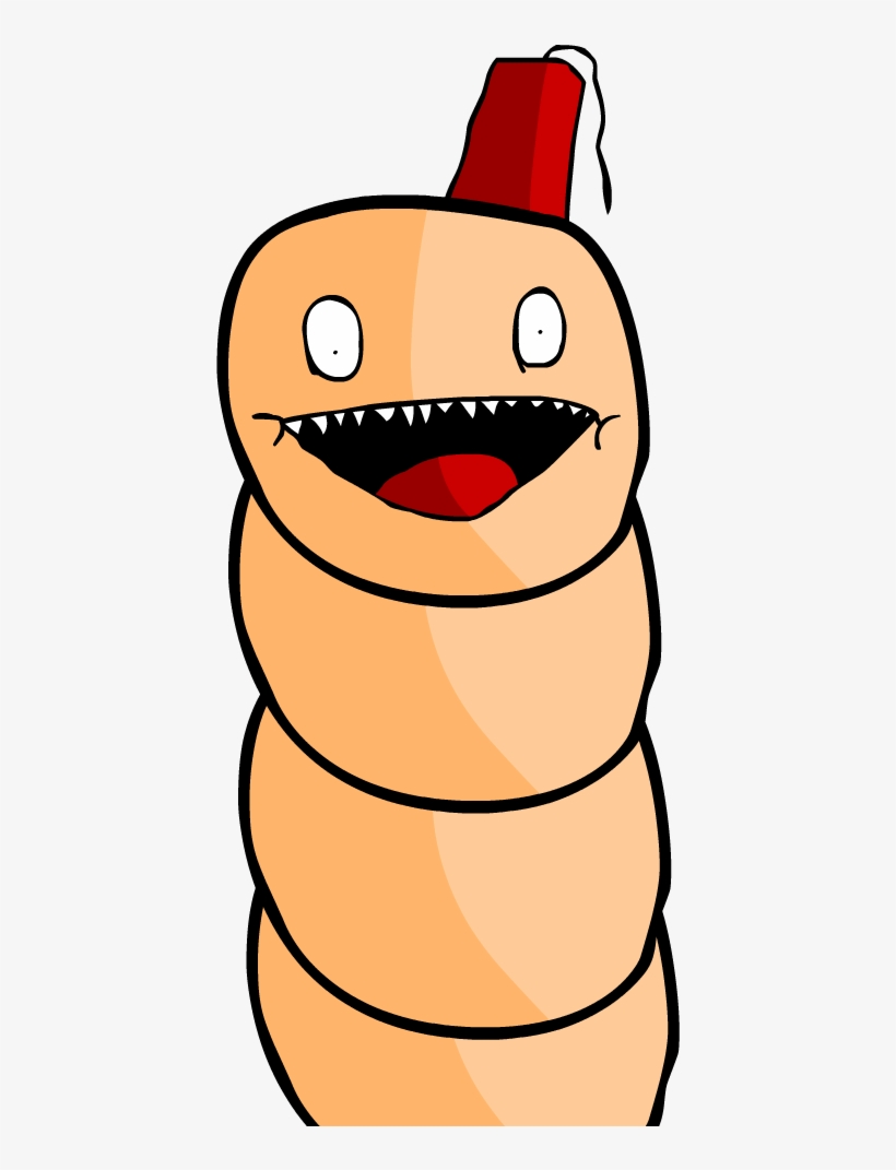 A Giant Worm With A Fez, transparent png #9546838