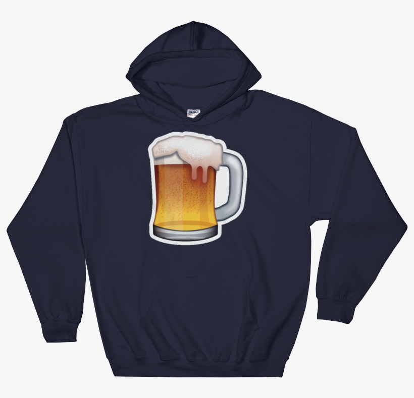 Beer Mug-just Emoji - Sweatshirt, transparent png #9547244