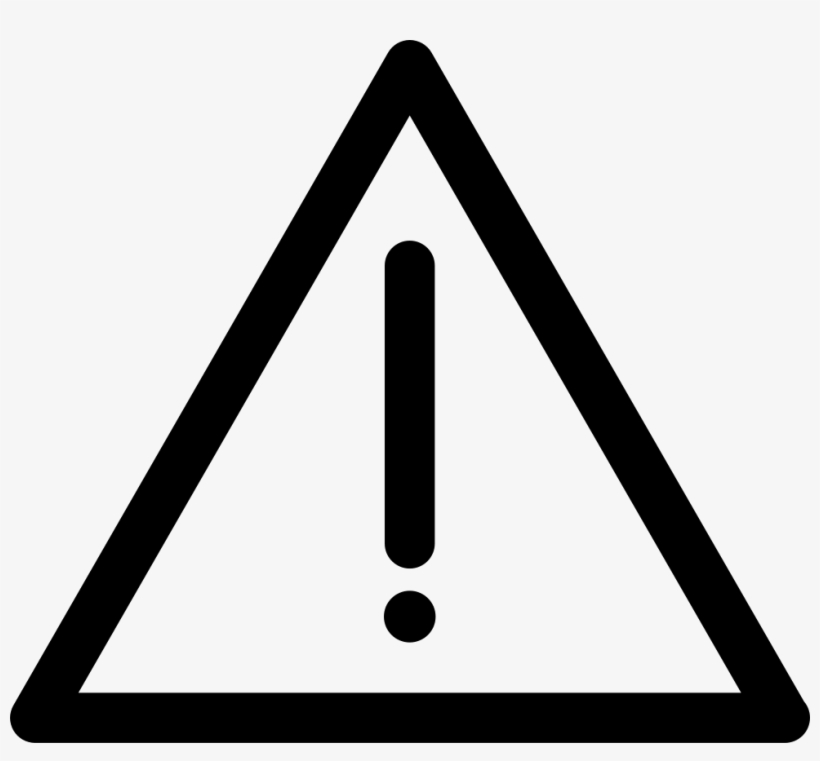 Png File - Hazard Sign Black And White, transparent png #9547407