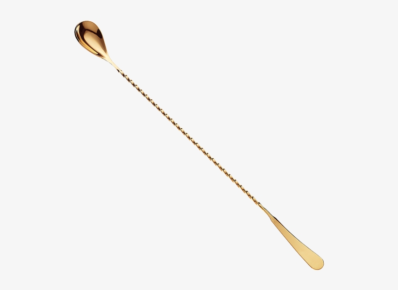 13 3/16" Japanese Style Bar Spoon Gold Plated Barfly® - Brass, transparent png #9547989