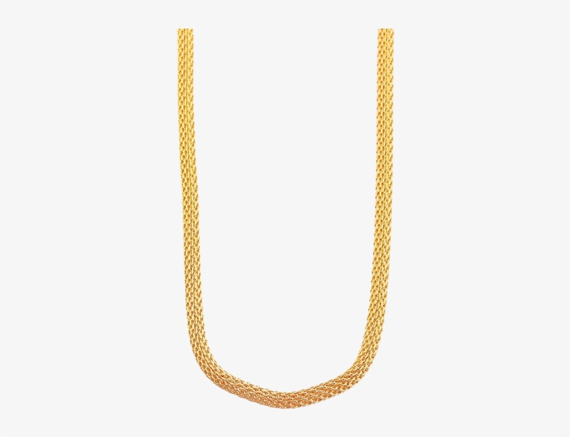 Snake Necklace 70 Cm In Gold-plated Stainless Steel - Chain, transparent png #9548015