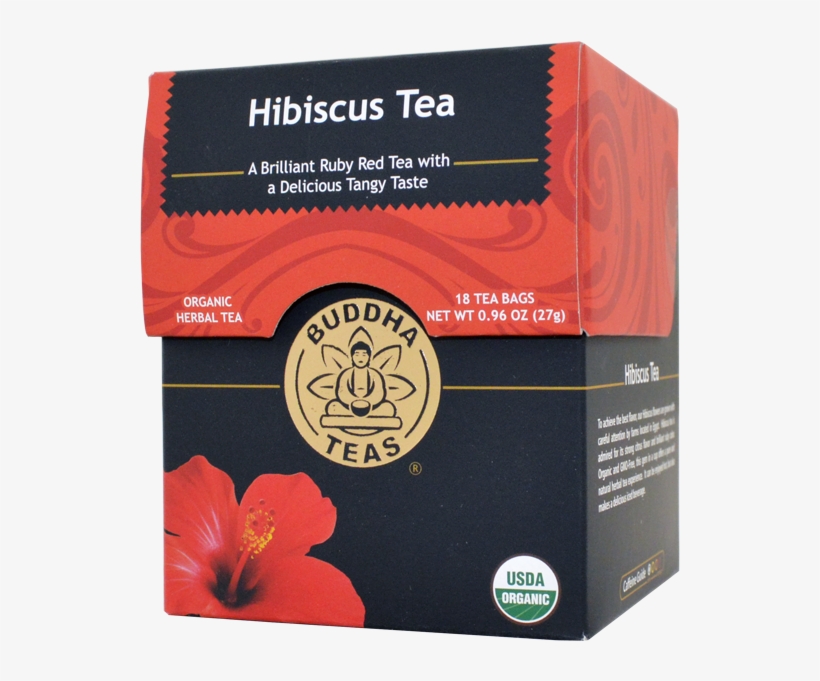 Buddha Tea Organic Hibiscus Tea 18 Bag - Budda Teas, transparent png #9548316