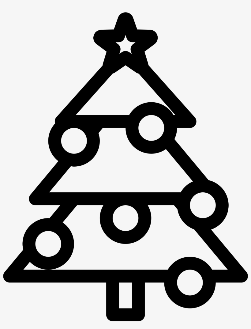 Cactus Clipart Christmas Tree - Gambar Siluet Pohon Natal, transparent png #9548408