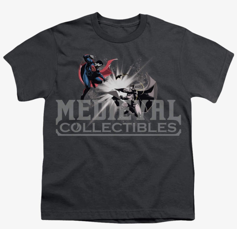 Batman V Superman Fight Burst Youth T Shirt - Twenty One Pilots Tee Shirts, transparent png #9549030