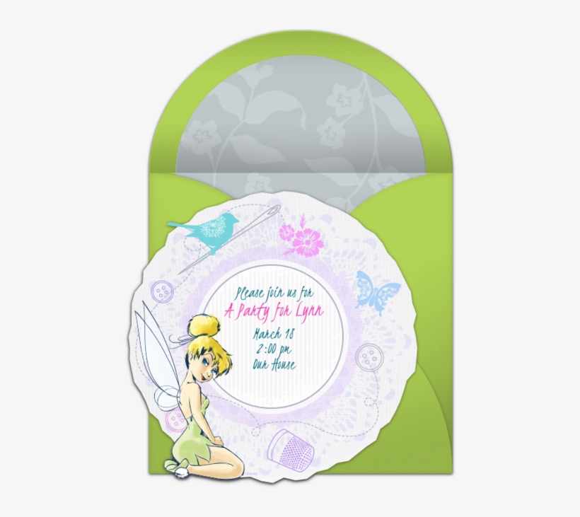 Tinker Bell Online Invitation - Illustration, transparent png #9550173
