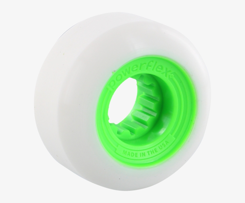 Powerflex Gumball 52mm 83b Wht/lime - Plastic, transparent png #9550667