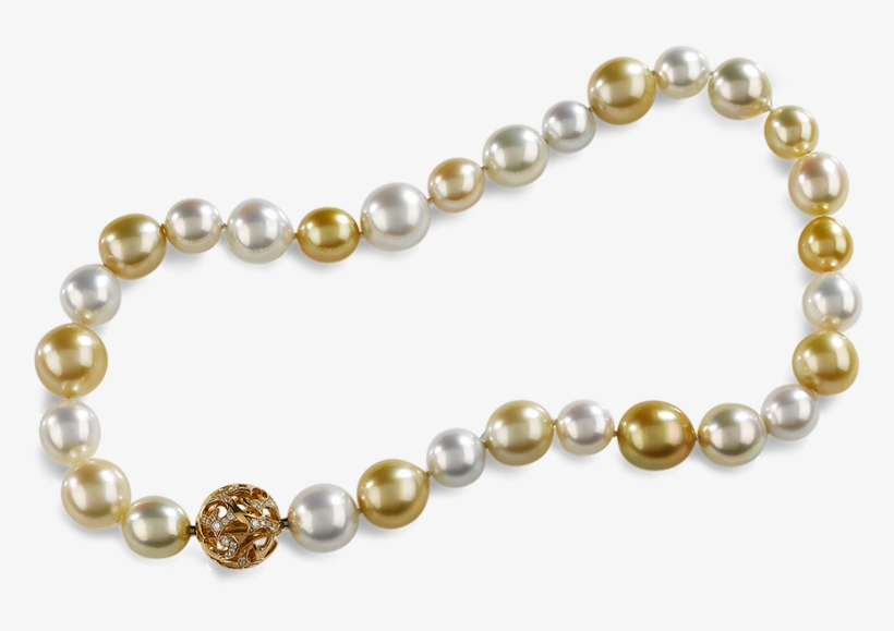 Arabesque Pearl Necklace Rose Gold - Necklace, transparent png #9550894