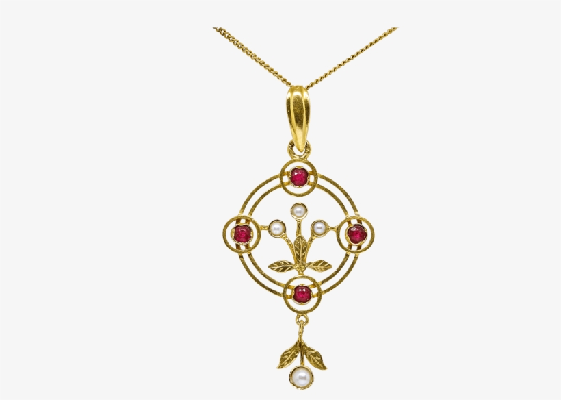 Ruby Pearl Pendant - Locket, transparent png #9550982