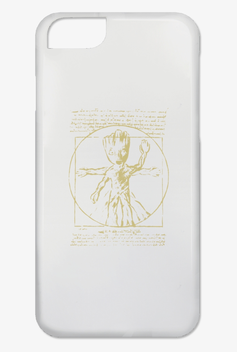 Groot Vitruvian Man Royalty-leonardo Da Vinci - Mobile Phone Case, transparent png #9551053