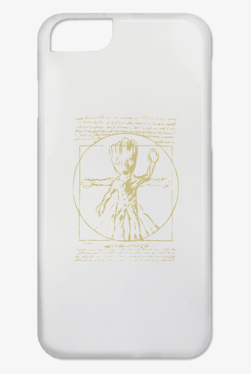 Groot Vitruvian Man Royalty-leonardo Da Vinci - Mobile Phone Case, transparent png #9551053