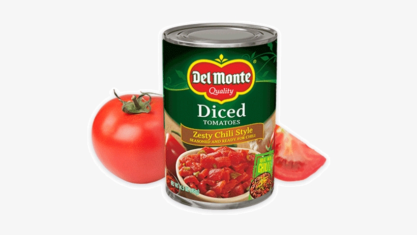 Diced Zesty Chili Page Image - Del Monte Zesty Chili Style Tomatoes, transparent png #9551203