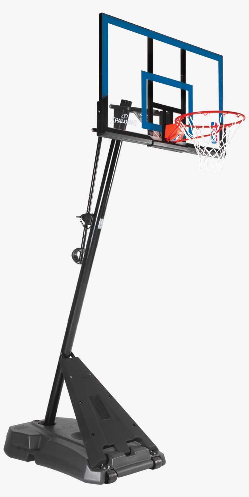 Hercules® Exactaheight™ Portable Basketball Hoop System - Spalding 52 Inch Portable Basketball System, transparent png #9551848