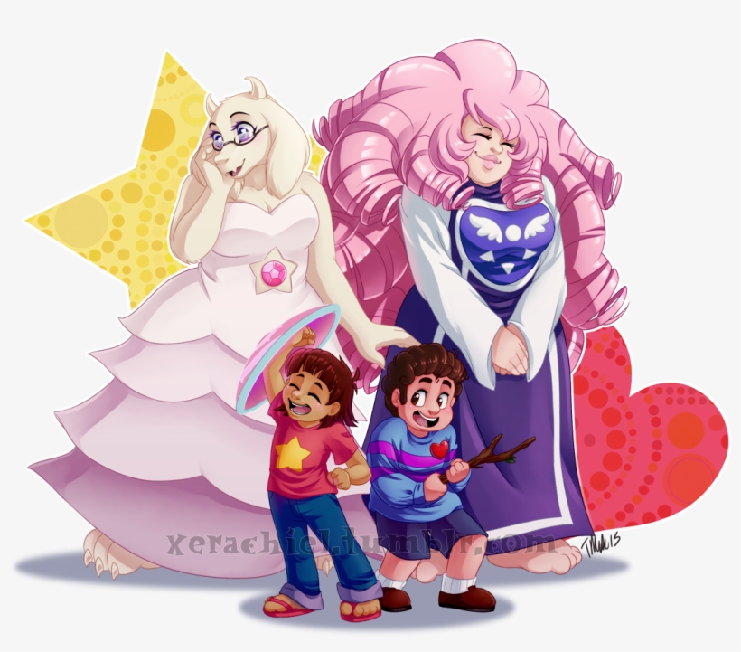 Undertale,фэндомы,steven ,su Персонажи,steven Universe,rose - Undertale And Steven Universe, transparent png #9552692