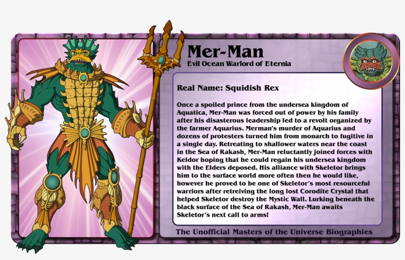 He Man And The Masters Of The Universe Merman, transparent png #9552867