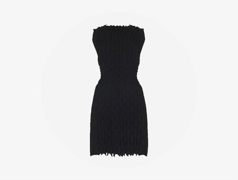 Azzedine Alaïa Laser-cut Knitted Dress - Little Black Dress, transparent png #9553239
