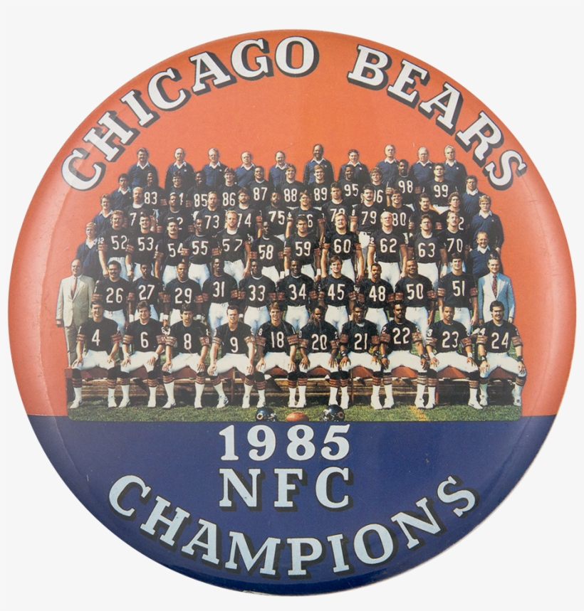 Chicago Bears 1985 Nfc Champions - 1985 Chicago Bears Team, transparent png #9553285