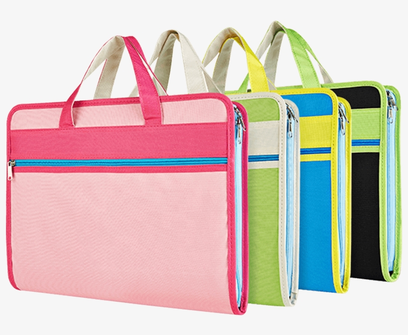 A4 Canvas Oxford 13 Pocket Colorful Expanding File - Handbag, transparent png #9553482