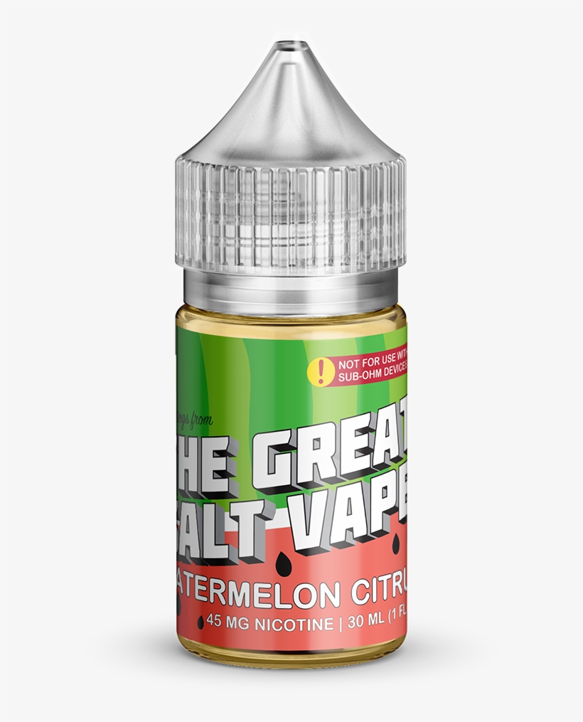 Watermelon Citrus Great Salt Vape Nicotine Salts Juul - Strawberry, transparent png #9554065