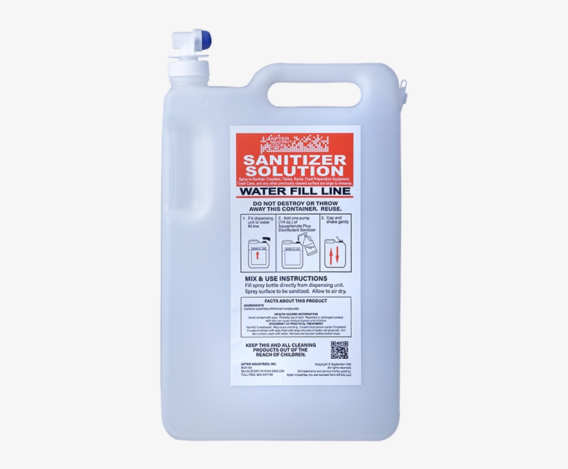 Hedpack Mixing Jug Labeled Sanitizer - Saw Chain, transparent png #9554191
