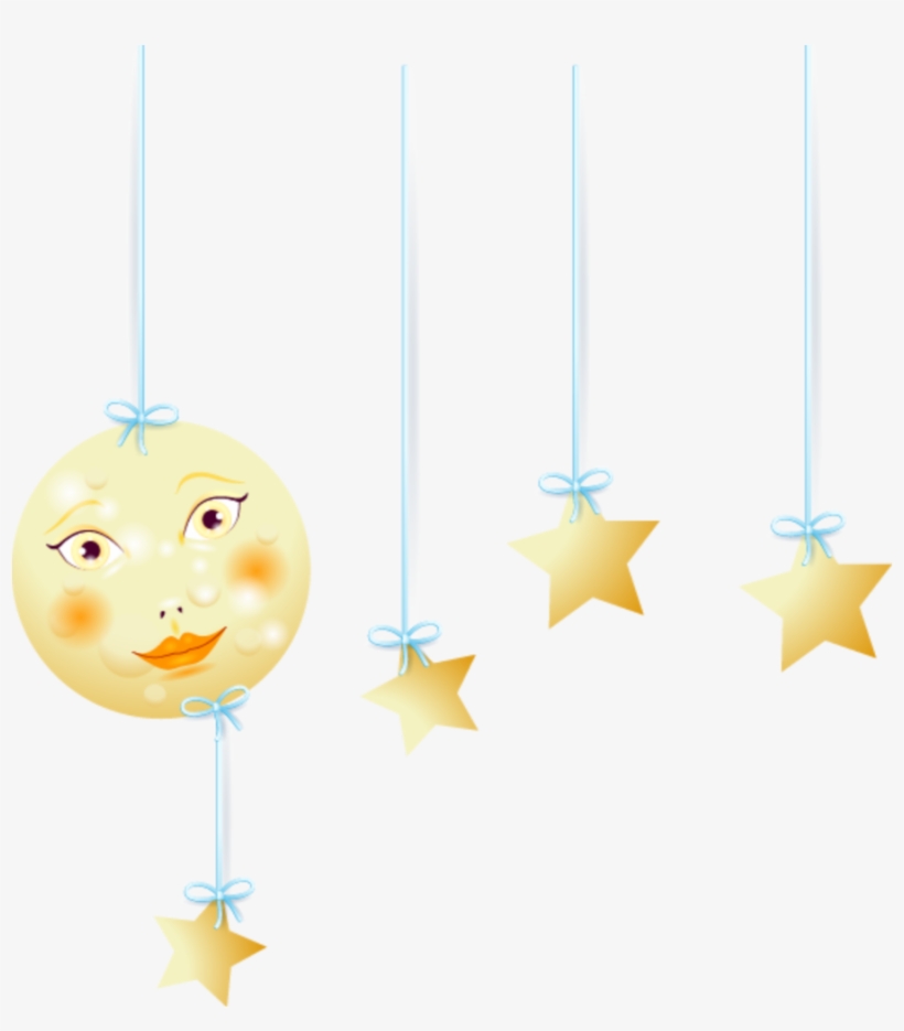 #mq #moon #stars #face #hanging - Surreal Background, transparent png #9554507