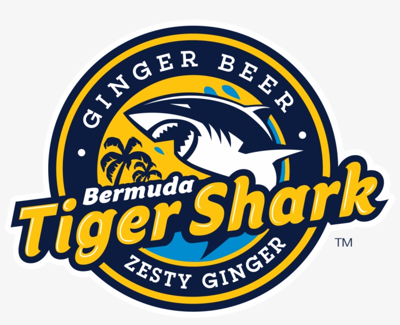 Bermuda Tiger Shark Logo - Emblem, transparent png #9555047