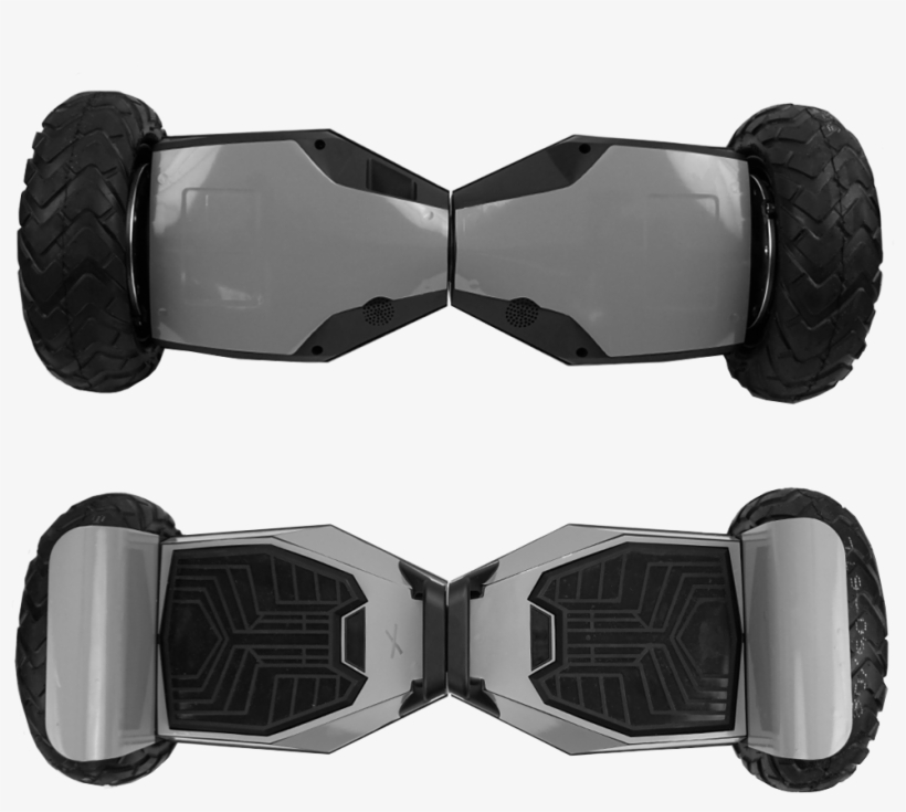 Swagtron T6 Off-road Hoverboard - Grey, transparent png #9555128