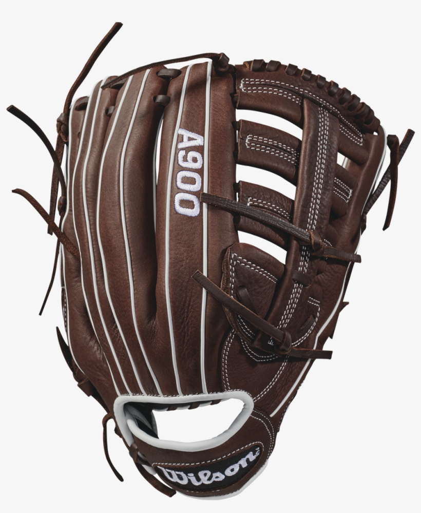 Wta09rb18125 A900 Dark Brown White Back - Wilson A900 12.5, transparent png #9555460