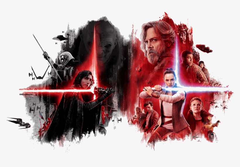 Episode Viii The Last Jedi Click Here For Free Play - Star Wars The Last Jedi 2017 Poster, transparent png #9556569