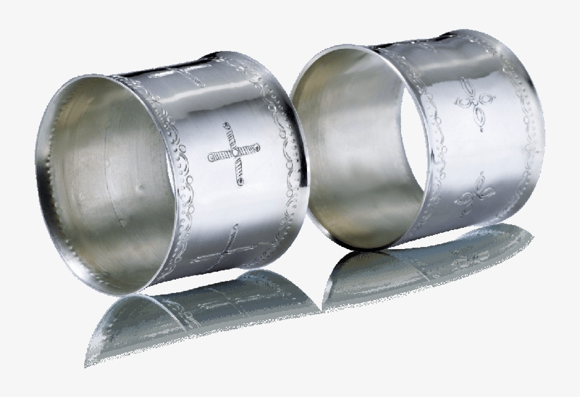 Napkin Ring Silverware - Silver, transparent png #9556802