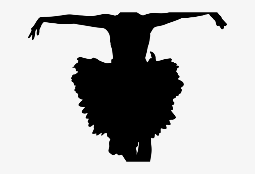 Drawn Ballet Ballerina Silhouette - Silueta De Bailarinas En Blanco Y Negro, transparent png #9557014