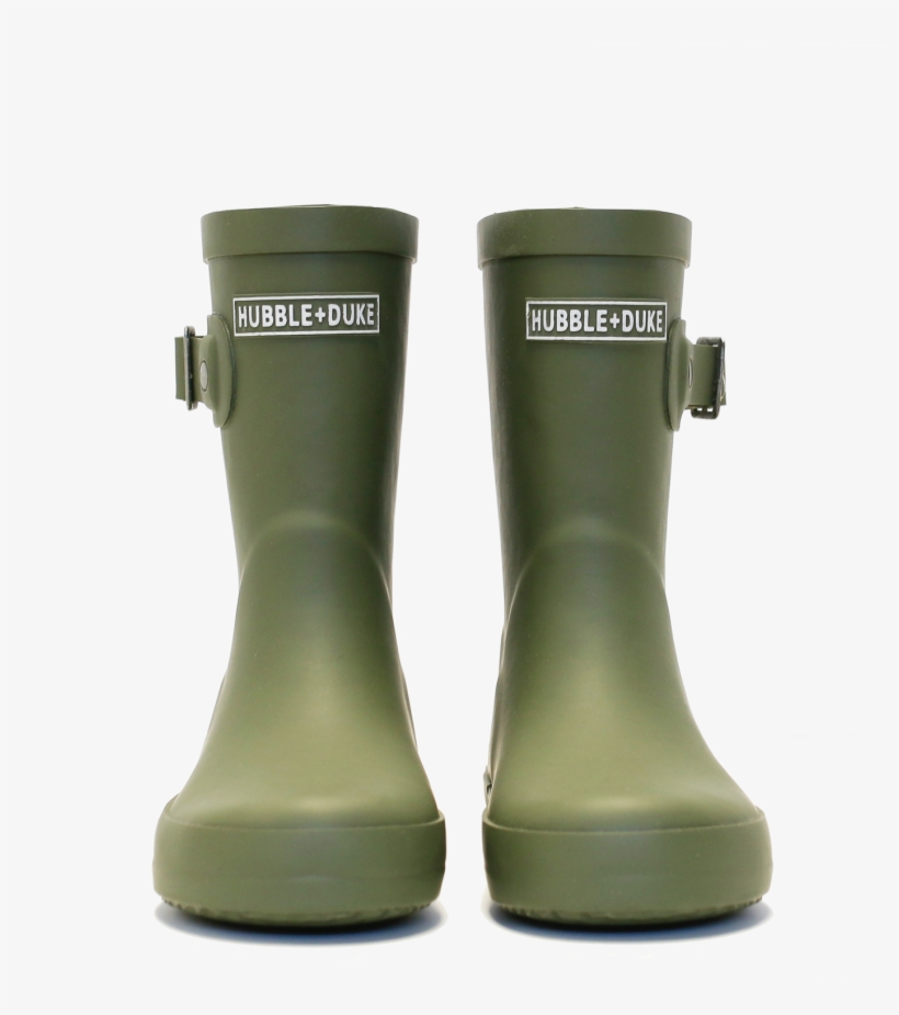 Hubble & Duke Logo Gumboots Khaki - Work Boots, transparent png #9557290