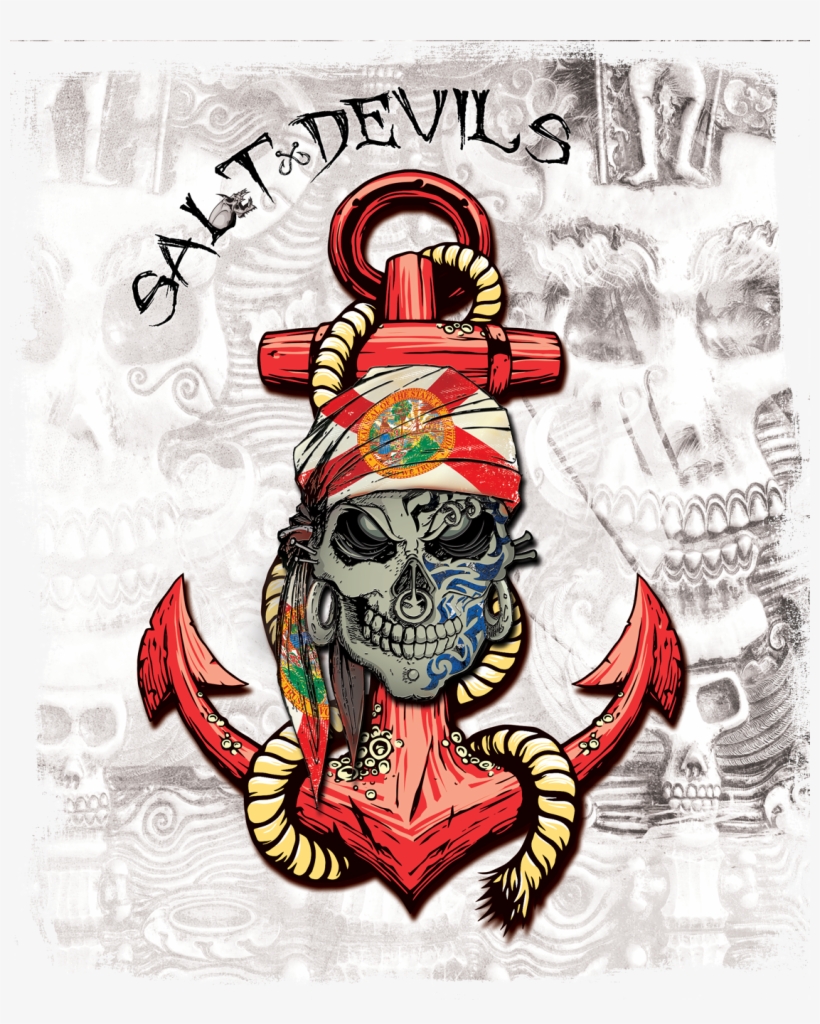 Salt Devils Florida Jolly Roger - Illustration, transparent png #9557643