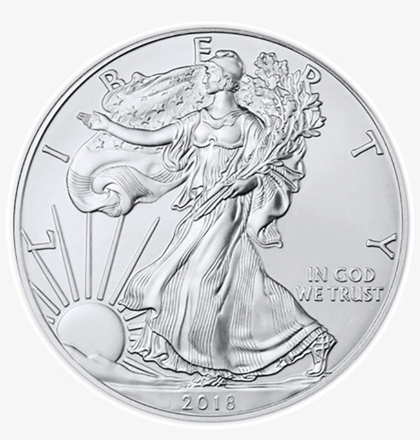 Silver Eagle 2018 - 2019 Silver Eagle Coin, transparent png #9558246