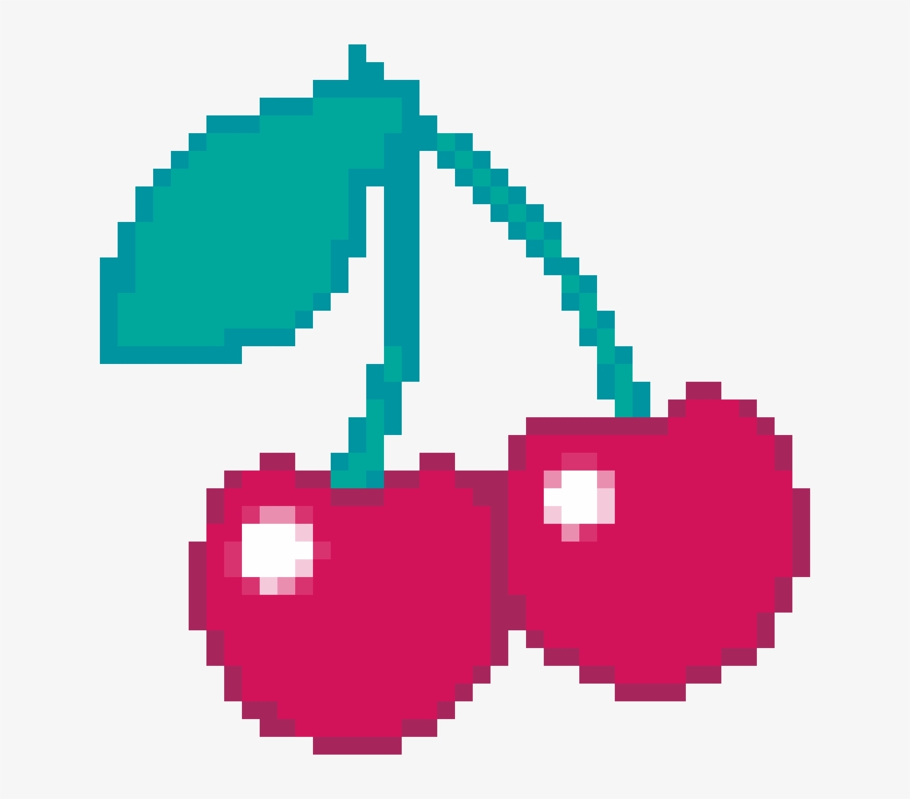 Cherry Pixel Art - Heart Of Te Fiti Quotes, transparent png #9558361