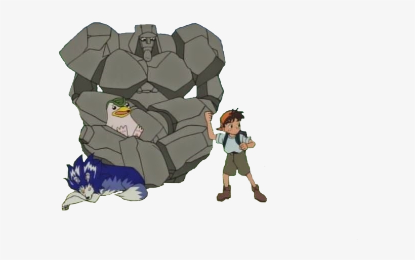 Golemrendermrbambu - “ - Anime Monster Rancher Golem, transparent png #9559432